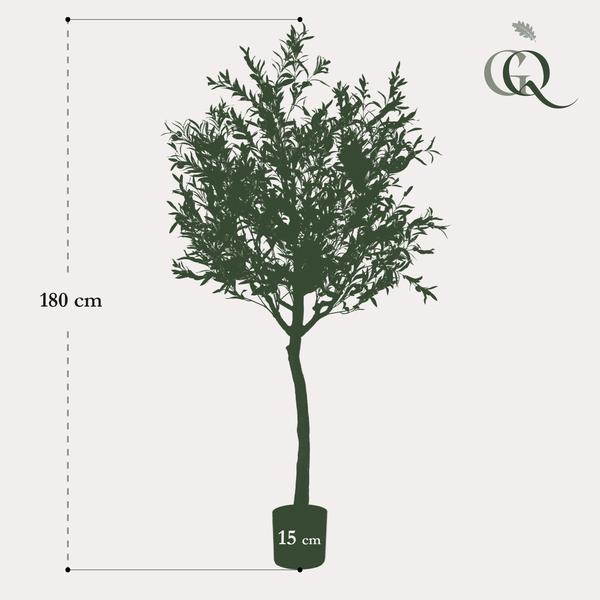 Kunst Olijfboom -  Olea europaea - Olijfboom - 180 cm  BotanicBridge