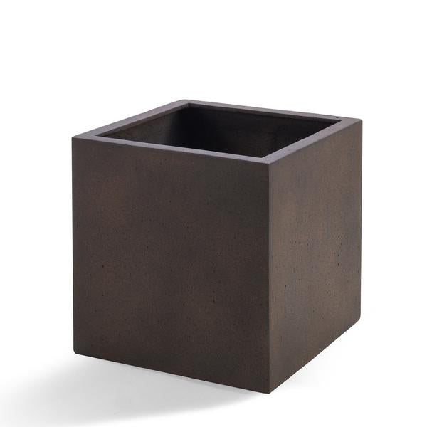 Pot Grigio Cube Rusty Iron - D40 x H40  BotanicBridge