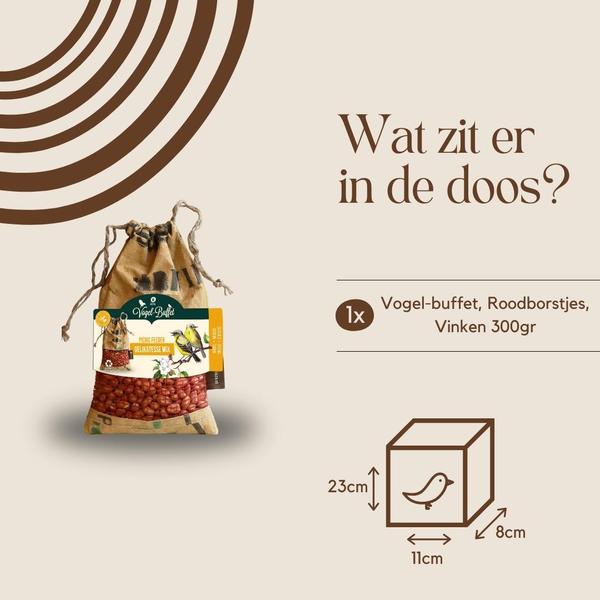 Bird-Buffet | Picknick voor buitenvogels | 300 gram - Sijsjes & Boomklevers  BotanicBridge