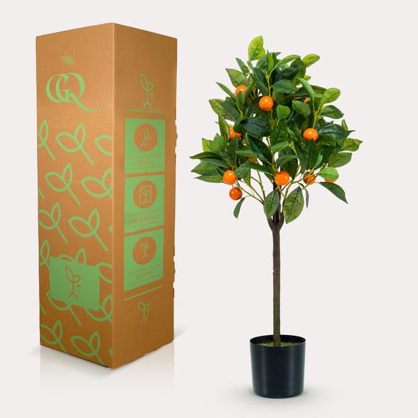 Kunstplant - Citrus Sinensis - Sinaasappelboom - 75 cm  BotanicBridge