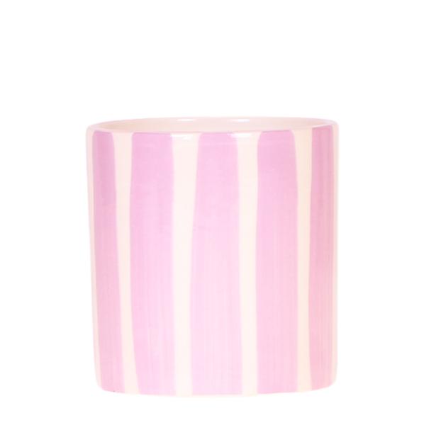 Kolibri Home | Painted stripe  - Pink - Ø9cm  BotanicBridge