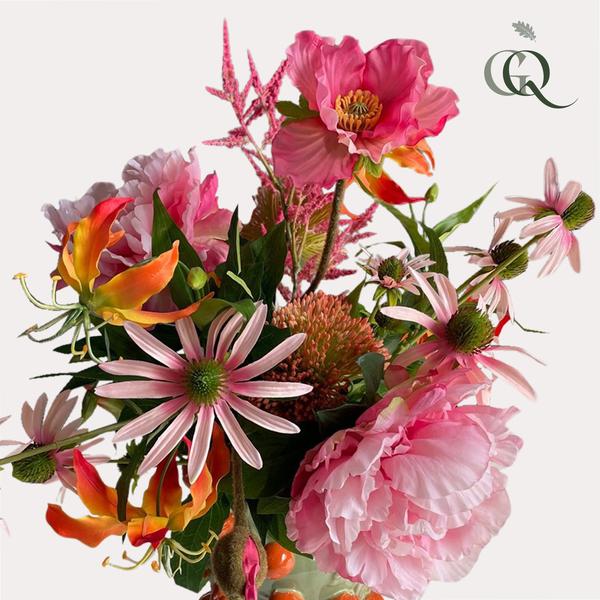 Kunstbloemen - Boeket L - Sparkling Pink - 80cm  BotanicBridge