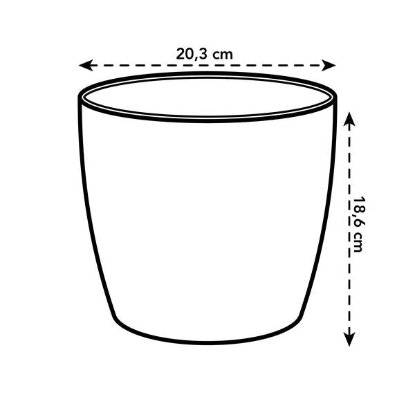 Pot elho Brussels Round Wit D20 x H19  BotanicBridge