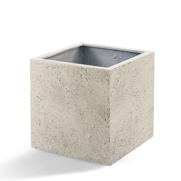 Pot Grigio Cube Antique White - D50 x H50  BotanicBridge