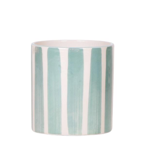 Kolibri Home | Painted stripe  - Turquoise - Ø9cm  BotanicBridge