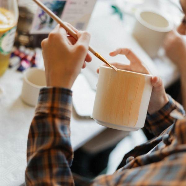 Kolibri Creatives | Verfpakket voor het schilderen van 4 bloempotten + succulenten | voor 4 personen | Beginnende artiest  BotanicBridge