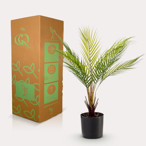 Kunstplant - Chamaedorea - Bergpalm - 50 cm  BotanicBridge