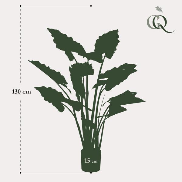 Kunstplant - Colocasia Pink China - Olifantsoor - 130 cm  BotanicBridge