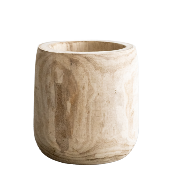 Pot - Hout lichtbruin - Pia pot - L - H31 W29  BotanicBridge