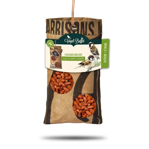 Bird-buffet | Rags feeder | 300 gram - Mussen & Merels  BotanicBridge