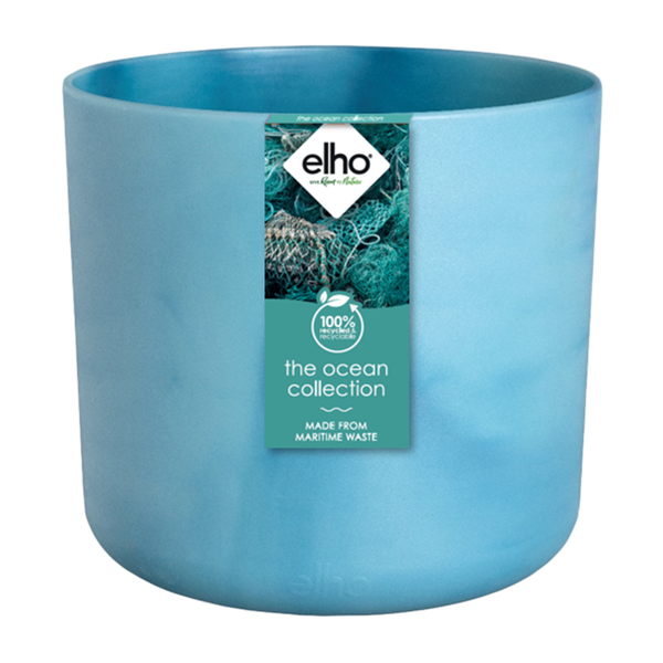 Pot Elho Ocean Round atlantic blue - D22 x H20  BotanicBridge