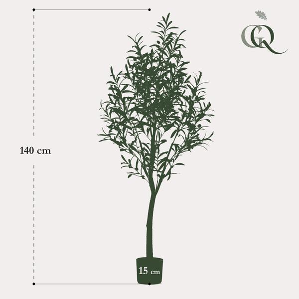 Kunst Olijfboom -  Olea europaea - Olijfboom - 140 cm  BotanicBridge