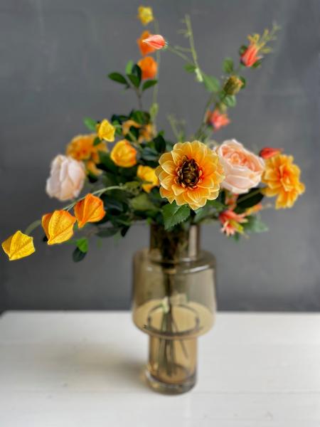 Kunstbloemen - Boeket L - Pretty Orange - 80cm  BotanicBridge