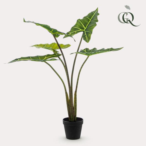 Kunstplant - Alocasia Frydek - Olifantsoor - 80 cm  BotanicBridge