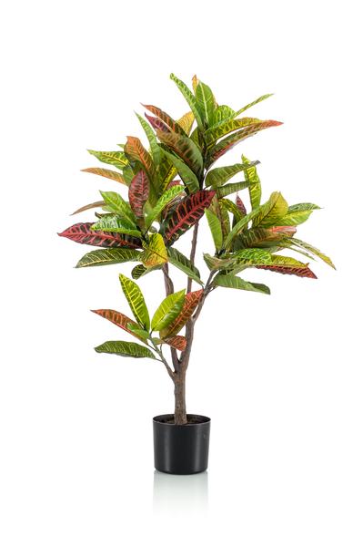 Kunstplant - Croton Codiaeum - Wonderstruik - 100 cm  BotanicBridge