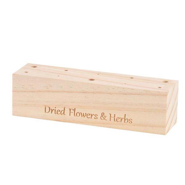 Wooden Dried flower stand - M - Flowers and Herbs + Dried Floral Arrangement  BotanicBridge